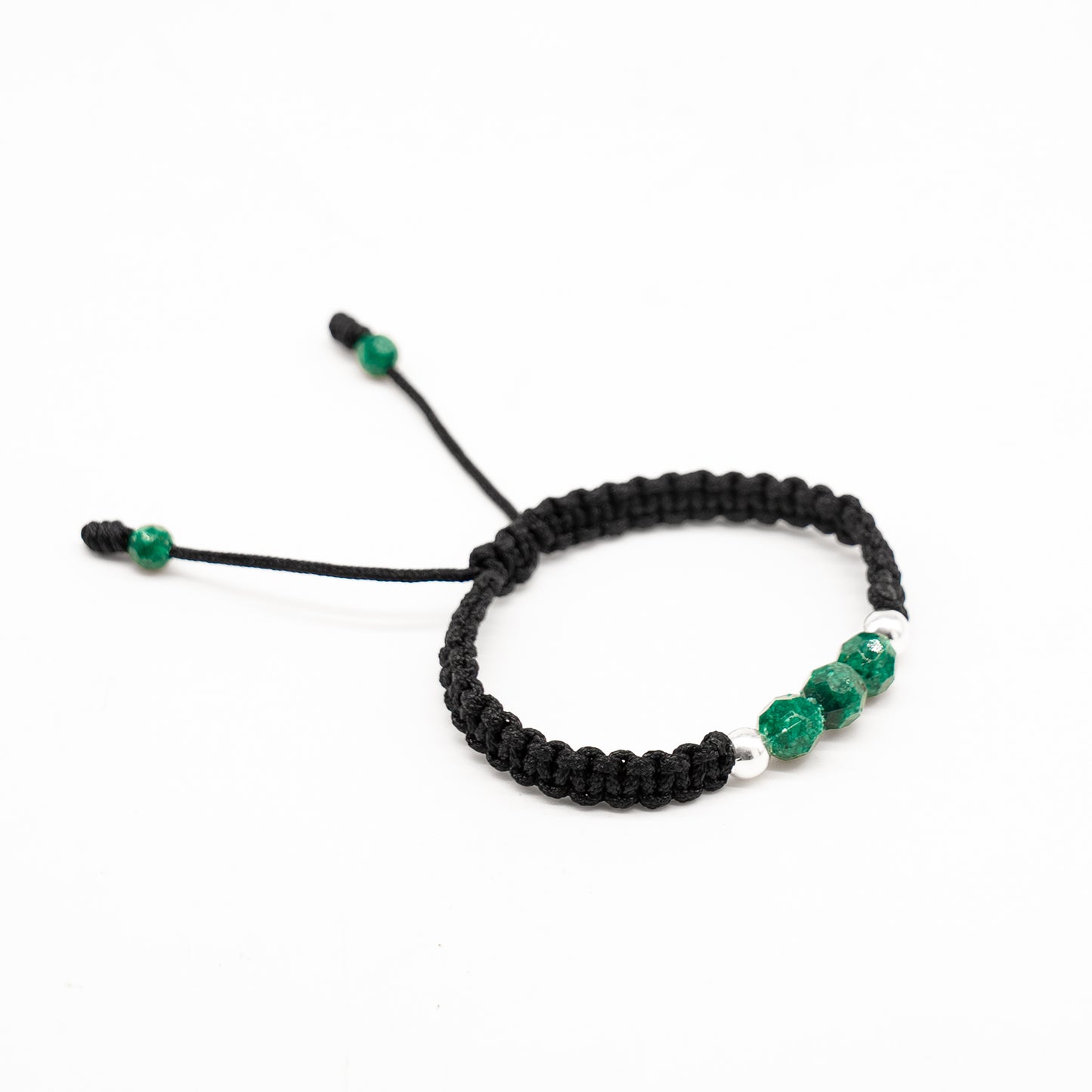 Core: Brazalete con 3 esmeraldas naturales encapsuladas