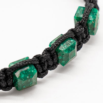 Brazalete con 3 esmeraldas naturales encapsulada
